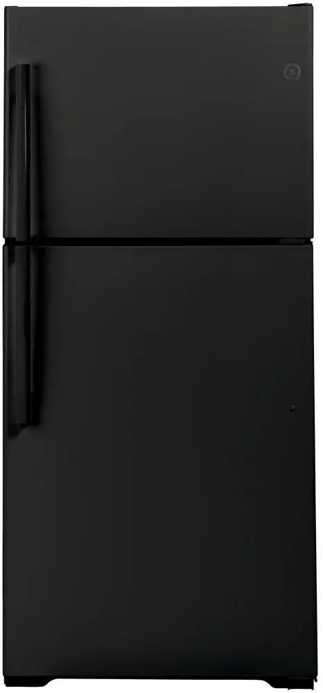 GTS22KGNRBB GE 21.9 cu ft Top Freezer Refrigerator - 33 W Black-1