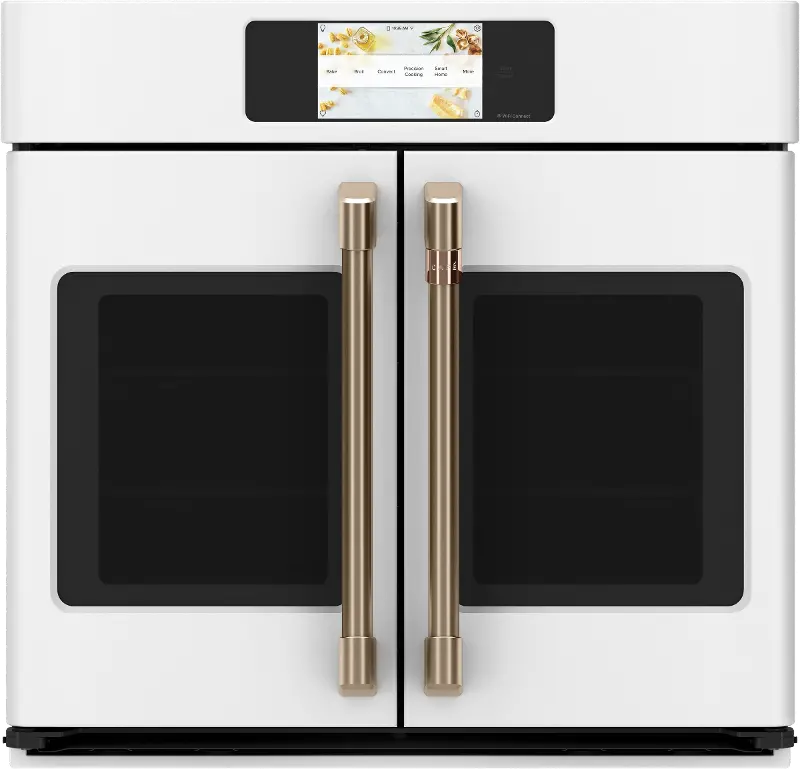 Cafe 5 cu ft Single Wall Oven - Matte White 30 Inch