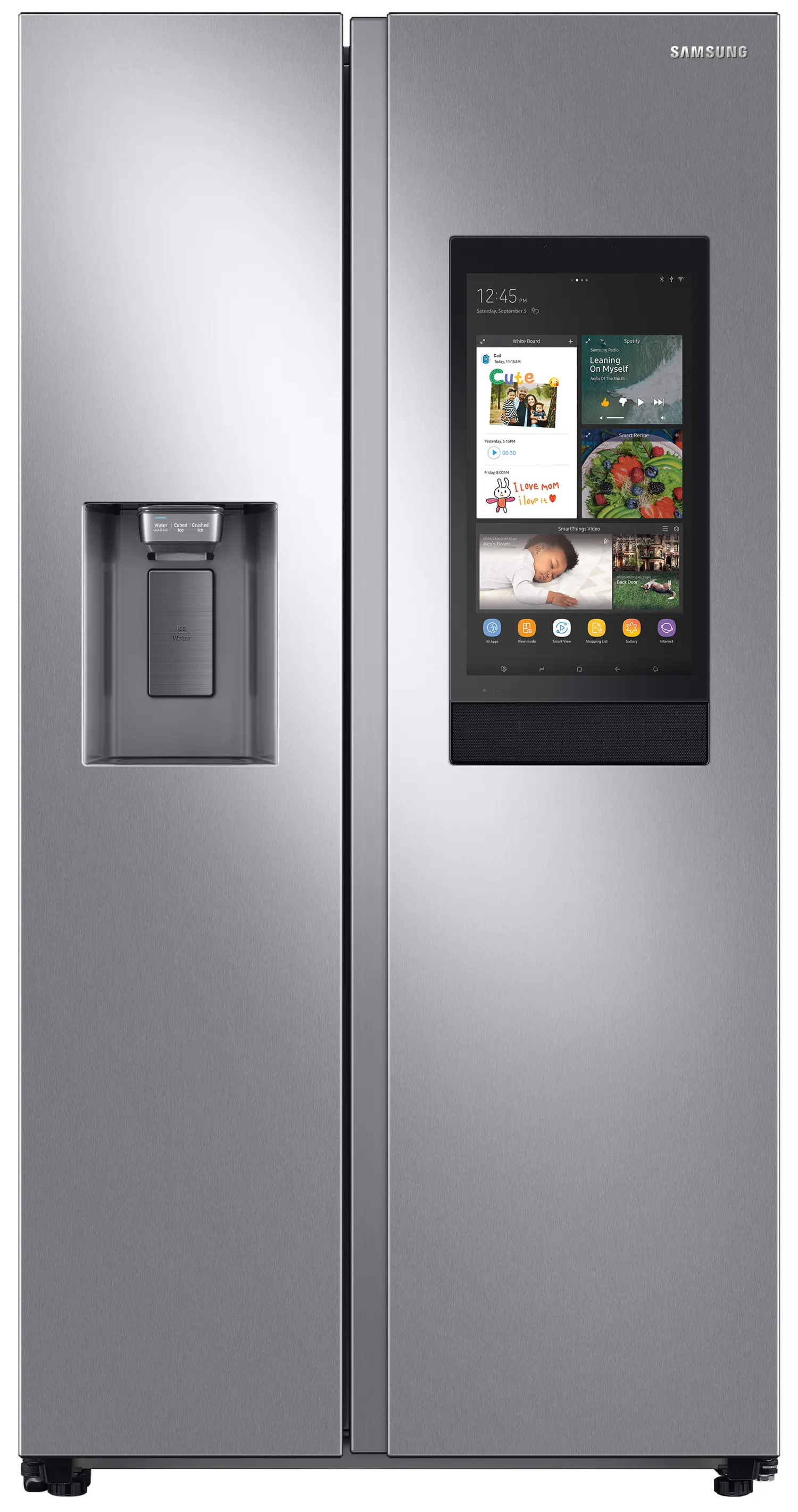 RS22T5561SR Samsung 22.5 cu ft Side by Side Refrigerator - Counter Depth Stainless Steel-1