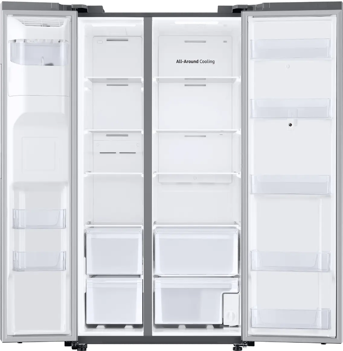 RS22T5561SR Samsung 22.5 cu ft Side by Side Refrigerator - Counter Depth Stainless Steel-4