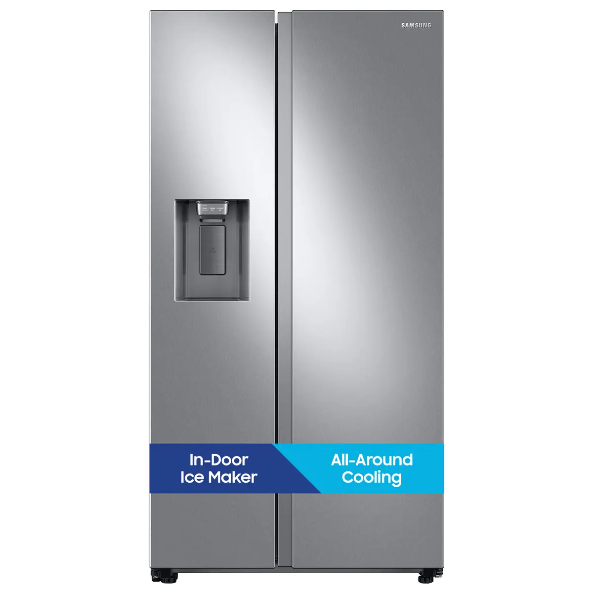 RS27T5200SR Samsung 27.4 cu ft Side by Side Refrigerator - Stainless Steel-2