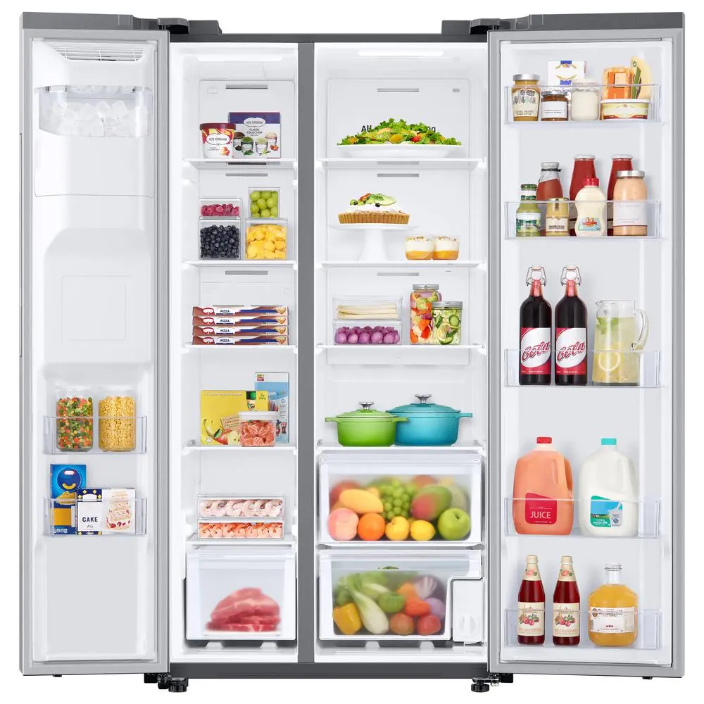 RS27T5200SR Samsung 27.4 cu ft Side by Side Refrigerator - Stainless Steel-5