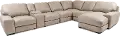 Charlie 7-Piece Leather Sectional