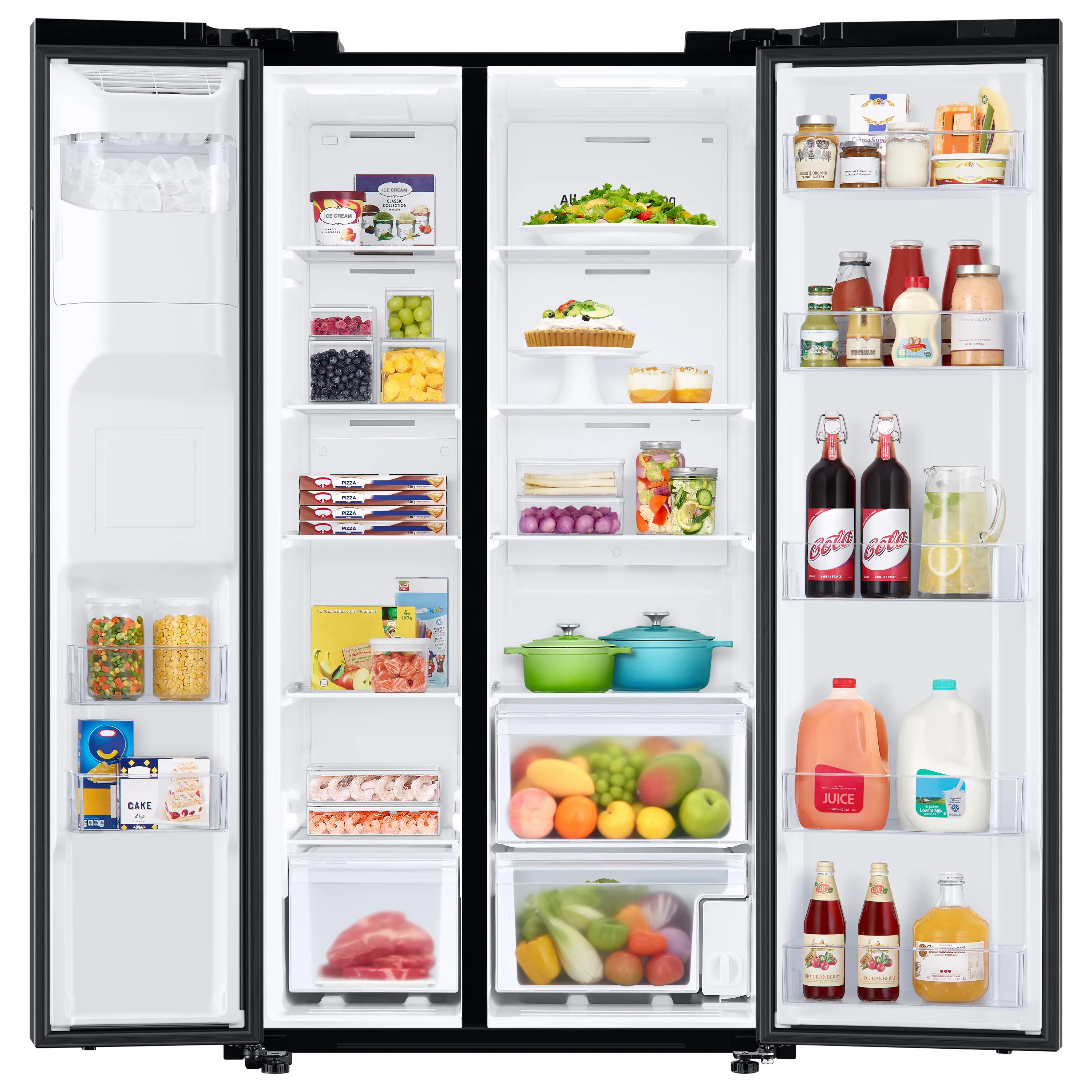 RS27T5200SG Samsung 27.4 cu ft Side by Side Refrigerator - Black Stainless Steel-5