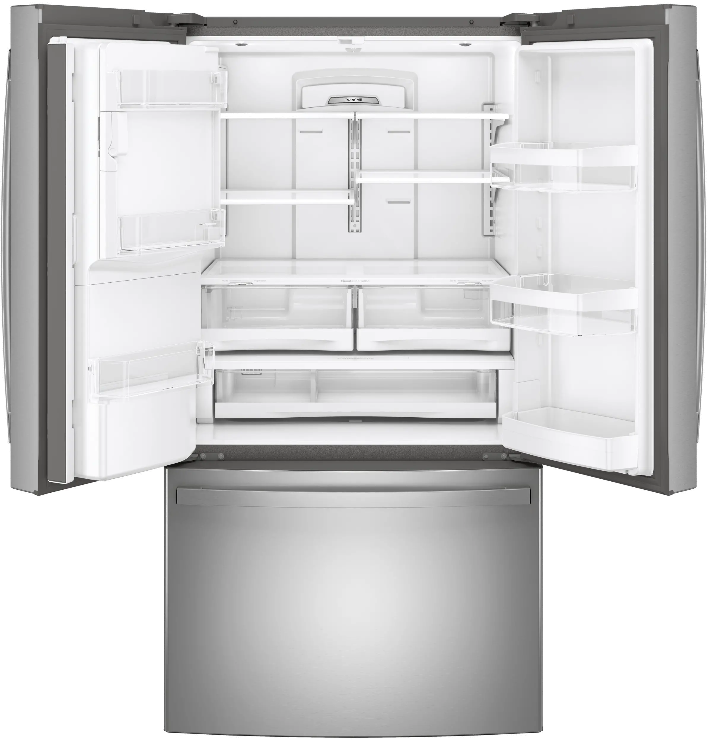 GFE28GYNFS GE 27.8 cu ft French Door Refrigerator - Stainless Steel-4
