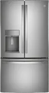 PYE22KYNFS GE Profile 22 cu ft  French Door Refrigerator - Counter Depth Stainless Steel