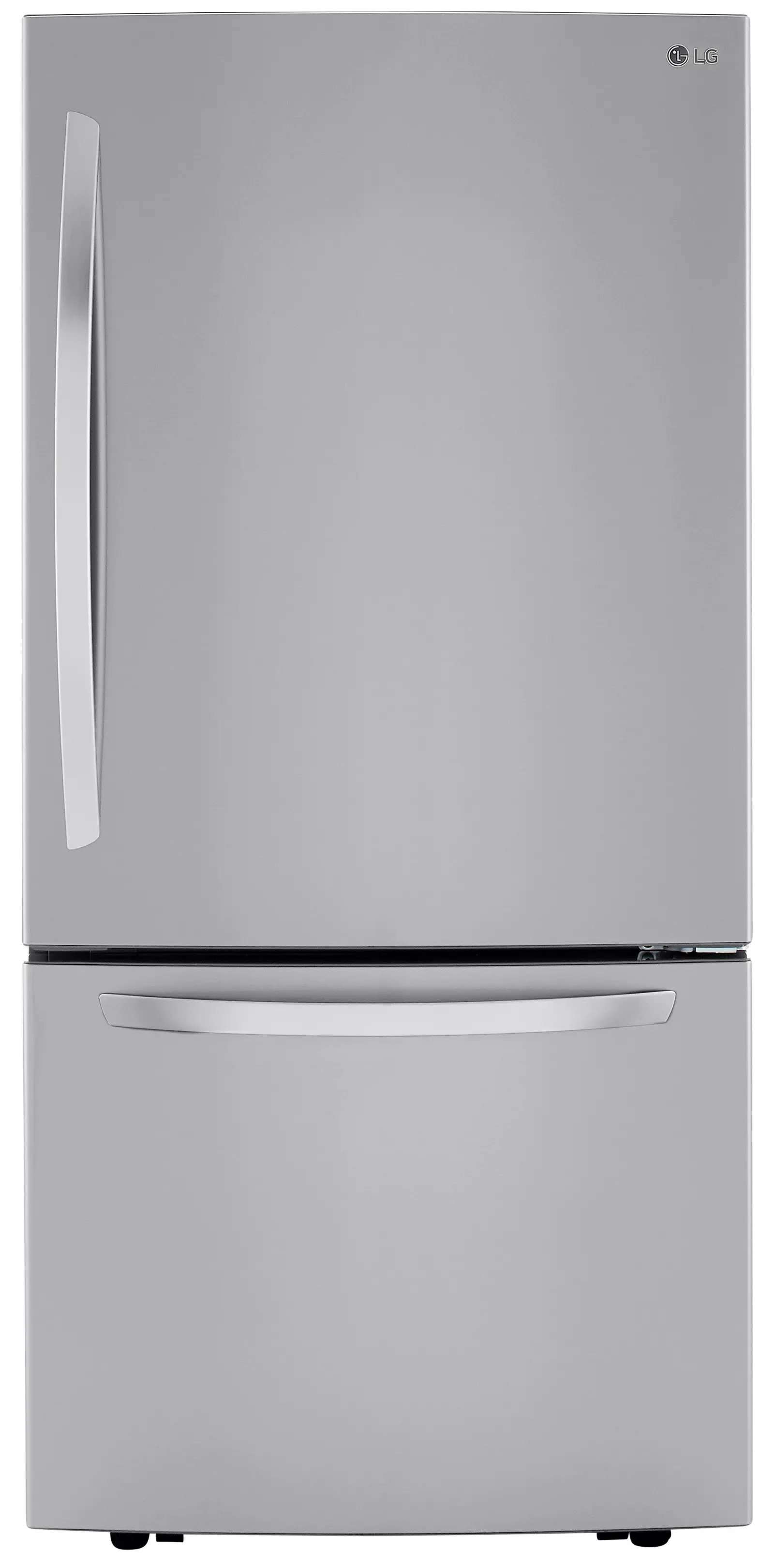 LRDCS2603S LG 25.5 Cu Ft Bottom Freezer Refrigerator – Fingerprint Resistant Stainless Steel-1