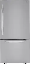 LRDCS2603S LG 25.5 Cu Ft Bottom Freezer Refrigerator – Fingerprint Resistant Stainless Steel