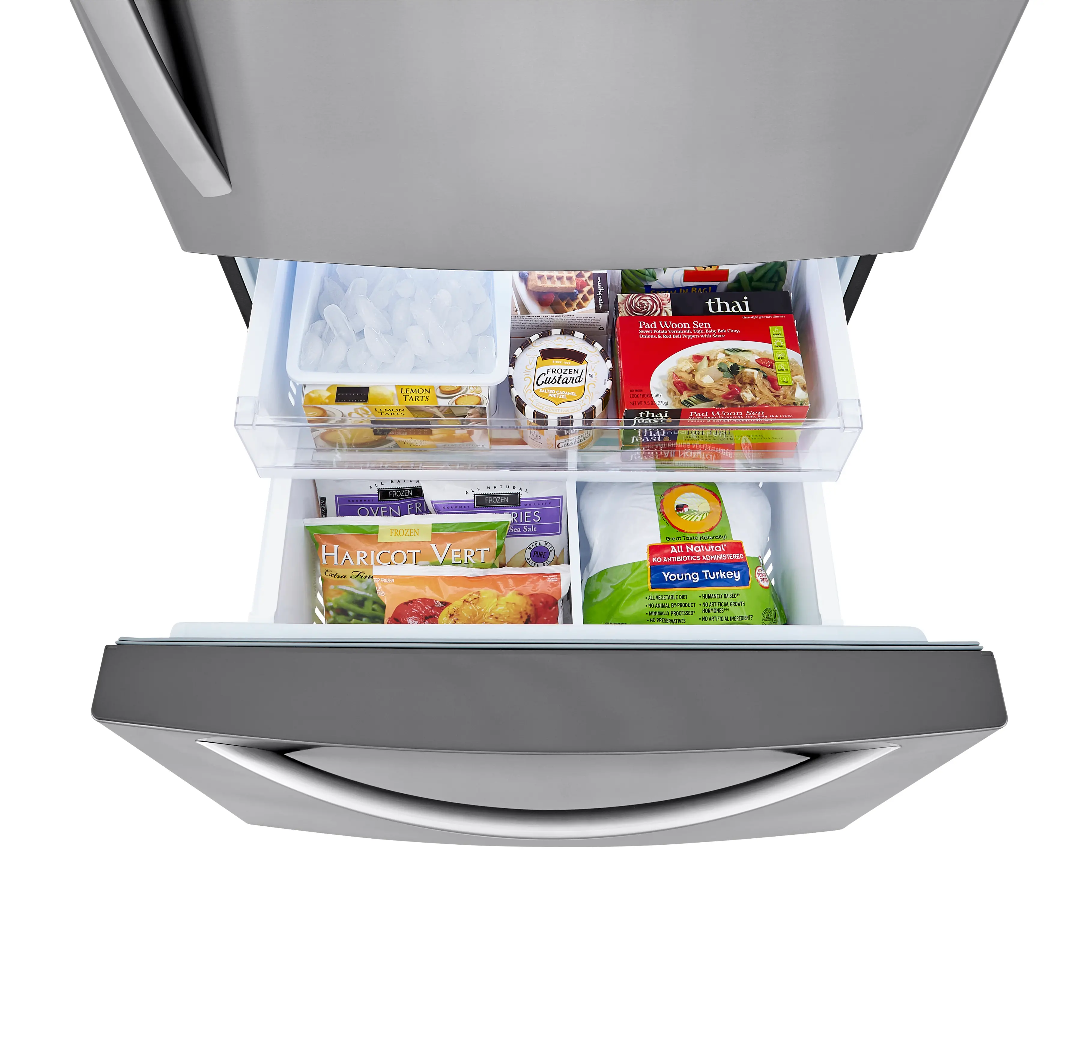 LRDCS2603S LG 25.5 Cu Ft Bottom Freezer Refrigerator – Fingerprint Resistant Stainless Steel-6