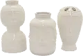 Assorted White Porcelain Face Vase