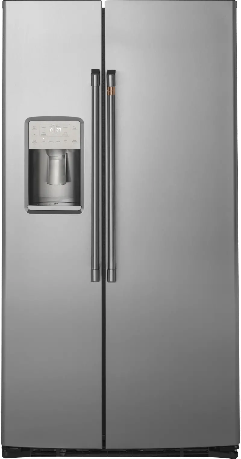 Cafe 21.9 cu ft Side by Side Refrigerator - Counter Depth Stainless Steel