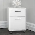 KWF116WT-03 Key West White 2 Drawer Mobile Pedestal - Bush Furniture
