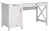 KWD154WT-03 Mayfield White Single Pedestal Desk