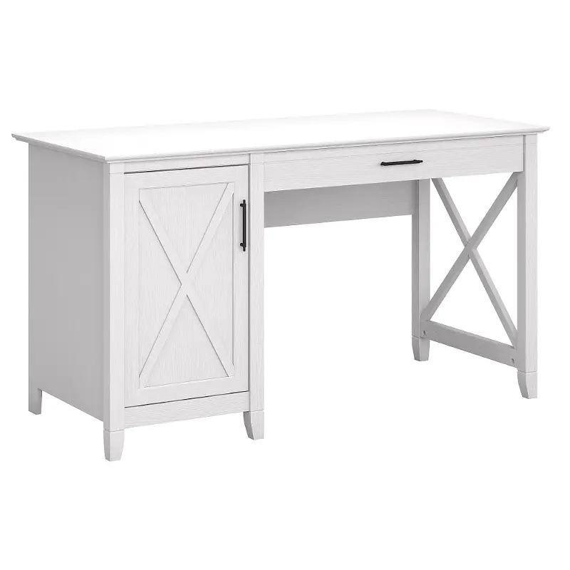 Mayfield White Single Pedestal Desk
