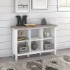 MAB145GW2-03 White and Gray 6-Cube Bookcase - Bush Furniture