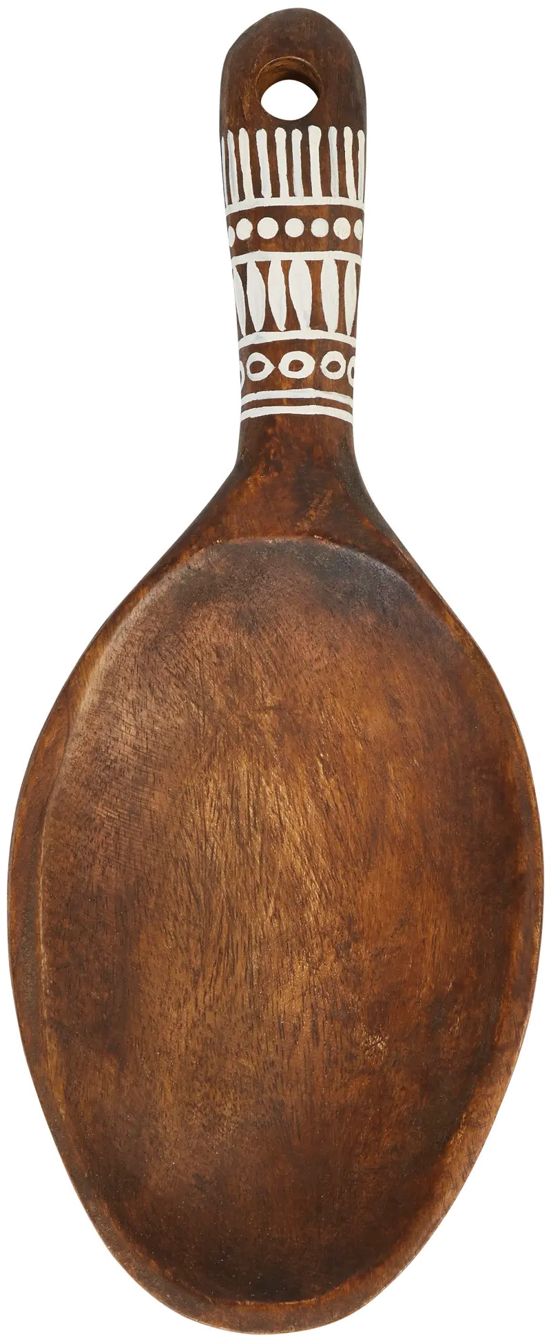 Mango Wood Wall Hanging Spoon with Hand Painted Pattern