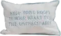 DF2434/CTTNPLLW Blue and White Keep Room in Your Heart Throw Pillow