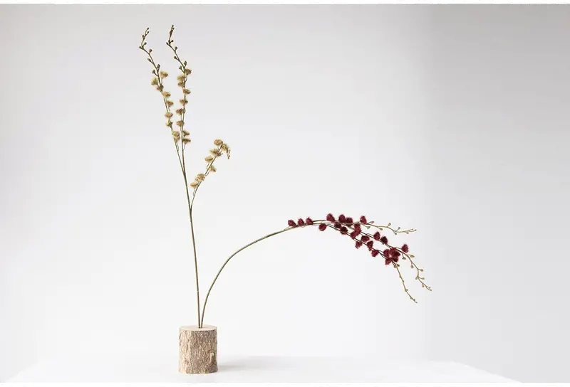 Assorted Faux Coastal Sandbur Stem for Arrangement