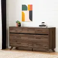 11507 Modern Walnut Brown Dresser - South Shore
