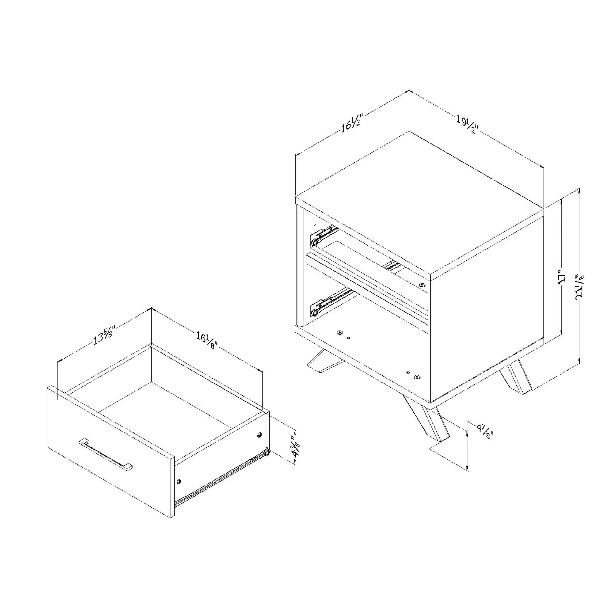 11509 Modern Walnut Brown Nightstand - South Shore-5