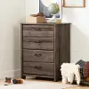 11909 Ulysses Brown Oak 4-Drawer Chest - South Shore