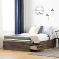 11914 Ulysses Brown Oak Full 3-Drawer Mates Bed - South Shore