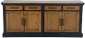 Toulouse Ebony and Honey Credenza