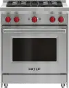 GR304 Wolf 4.4 cu ft Gas Range - Stainless Steel