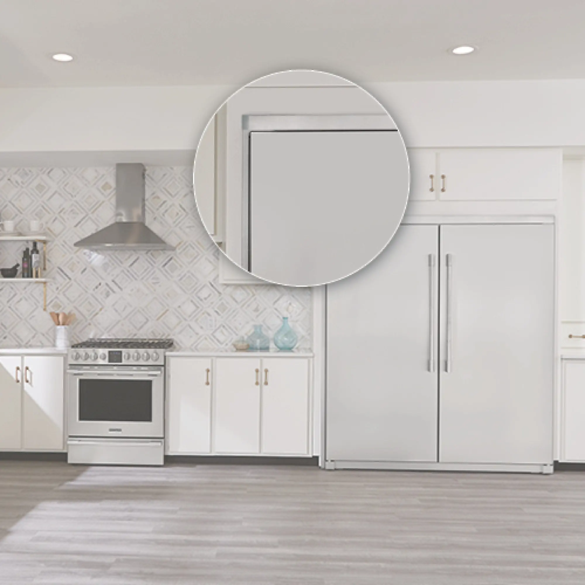 TRMKTEZ2FL75 Frigidaire Professional Flat Design Dual Trim kit - 75 H-2