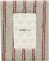 XM6012/RED/WHT/FRM Red and White Fabric Photo Frame with French Stripe