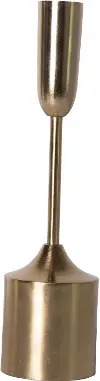 XM6489/BRASSHLDR 11 Brass Metal Taper Candle Holder