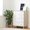 12173 Yodi Modern Soft Elm and White Chest of Drawers - South Shore