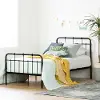 12356 Cotton Candy Black Twin Metal Bed - South Shore
