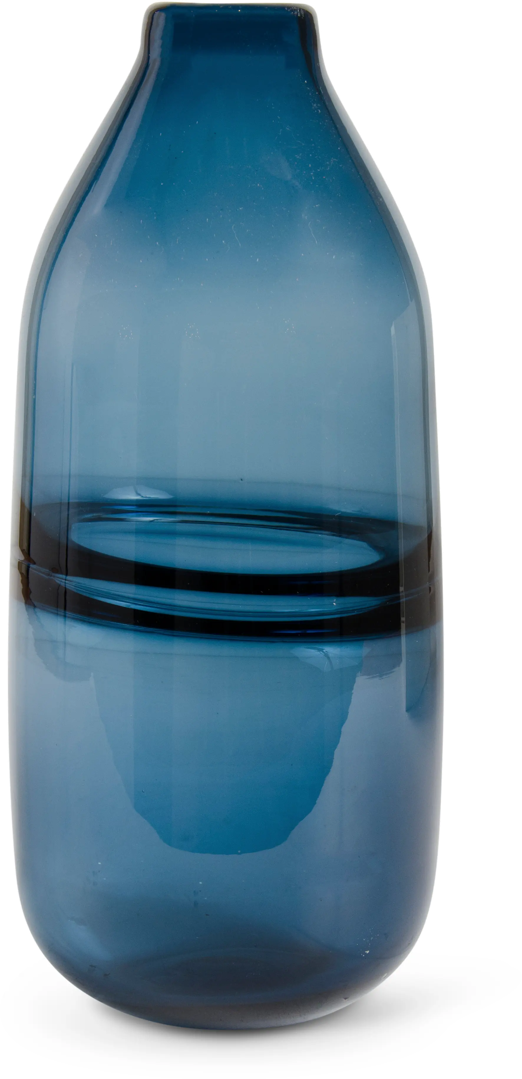 12 Inch Persian Blue Glass Vase-2
