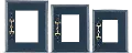 9 Inch Navy Blue Picture Frame