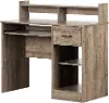 12447 Assex Weathered Oak Desk with Keyboard Tray