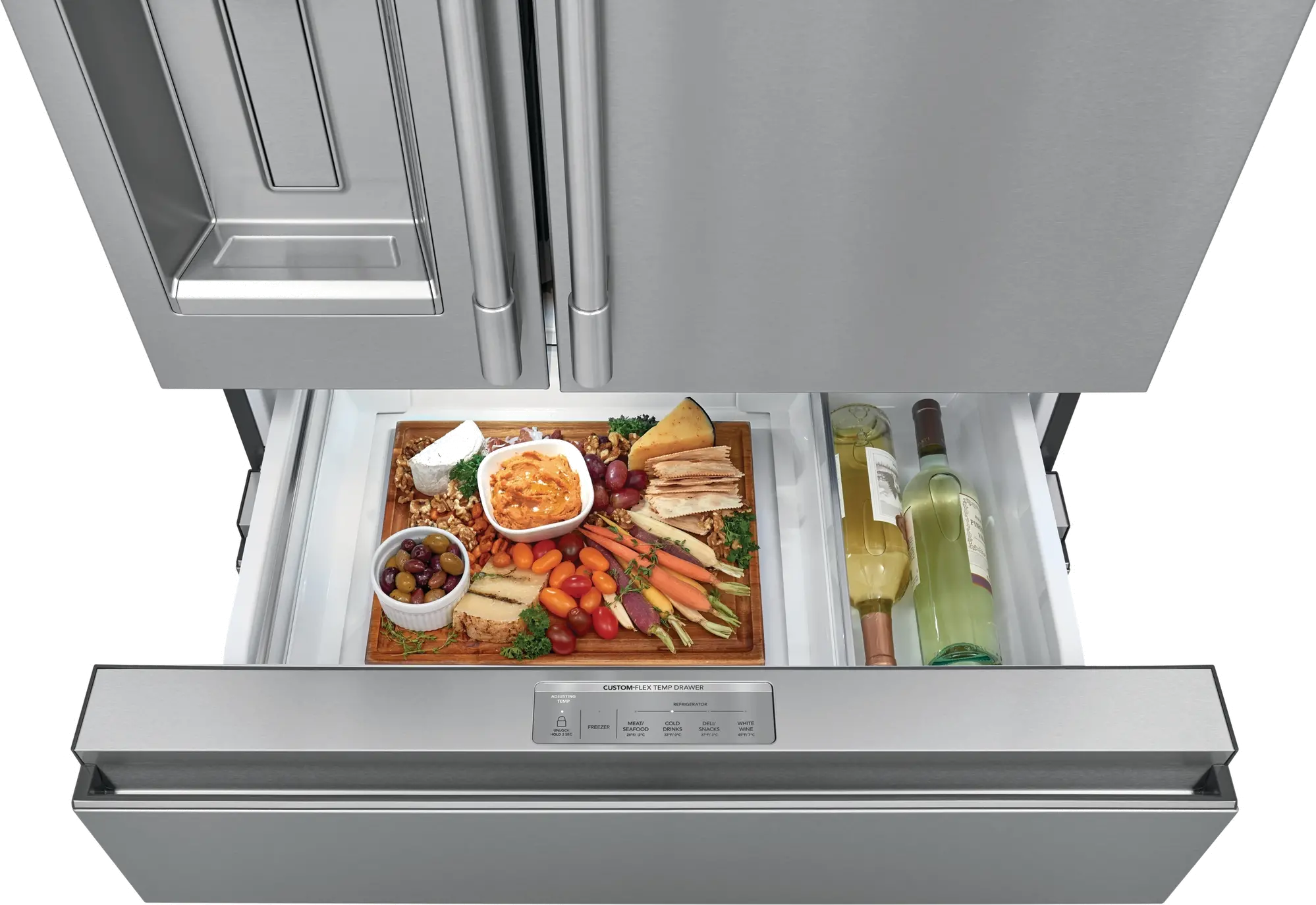 PRMC2285AF Frigidaire Professional 21.8 cu ft French Door Refrigerator - Counter Depth Stainless Steel-7