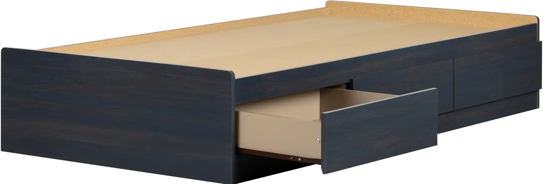 12710 Navali Blue Twin Storage Platform Bed - South Shore-4