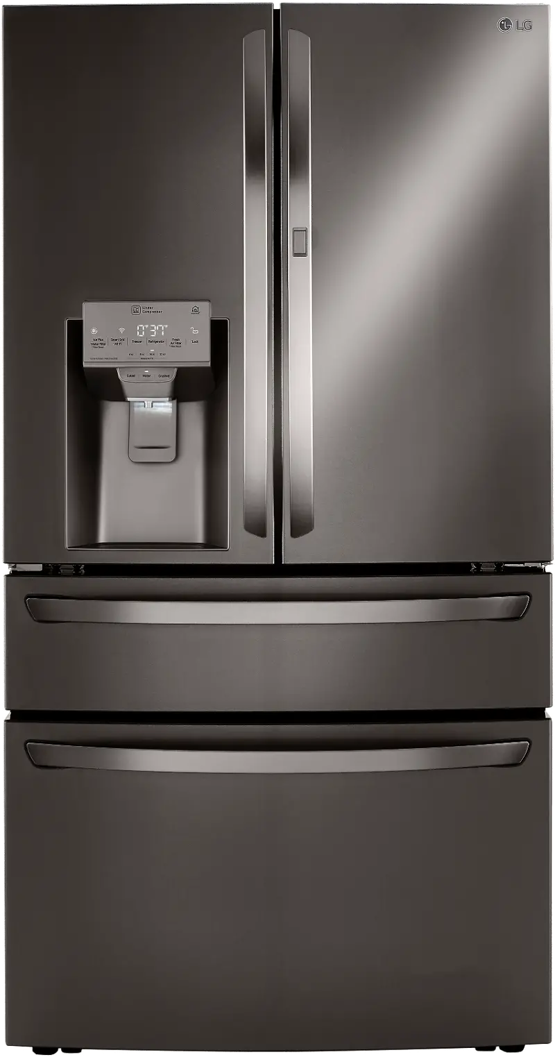 LG 29.5 cu ft French Door in Door Refrigerator - Black Stainless Steel