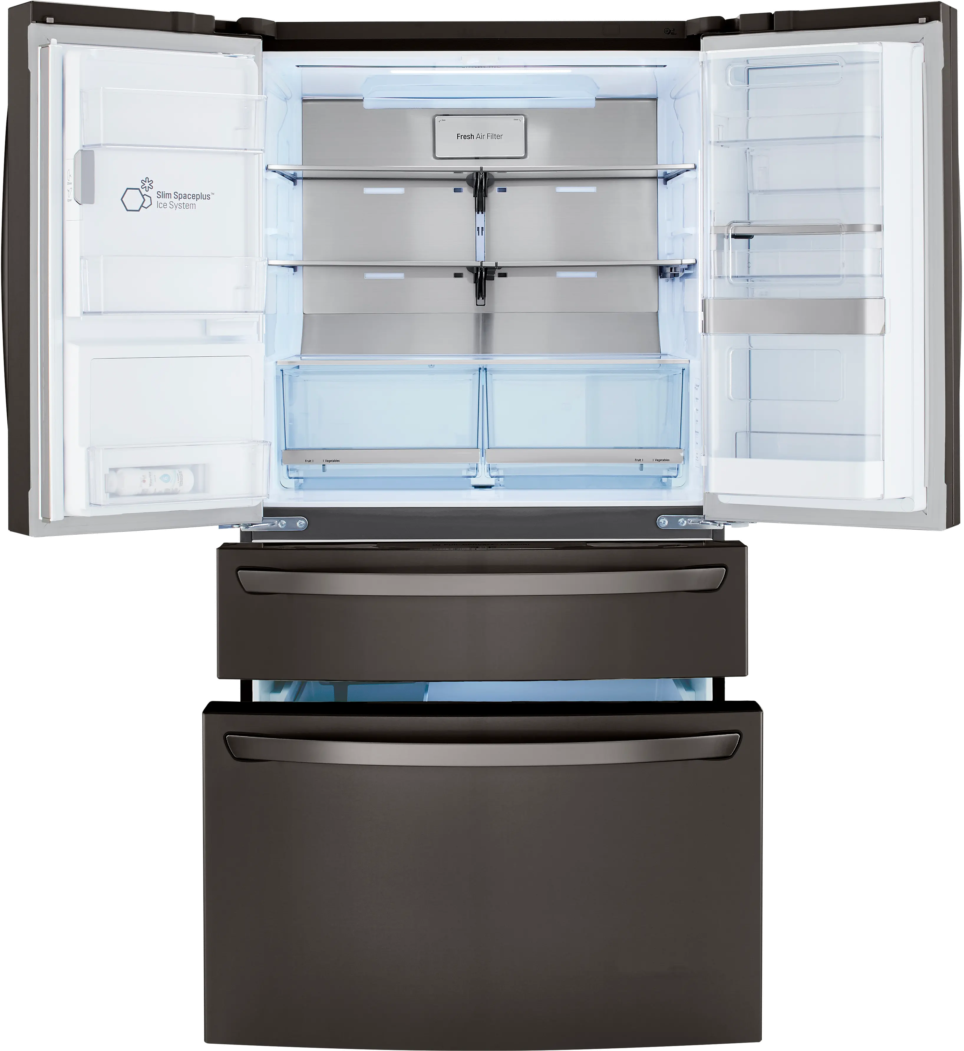LRMDS3006D LG 29.5 cu ft French Door in Door Refrigerator - Black Stainless Steel-3