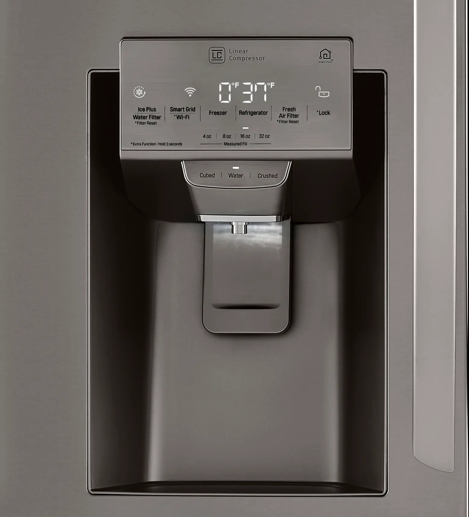 LRMDS3006D LG 29.5 cu ft French Door in Door Refrigerator - Black Stainless Steel-2