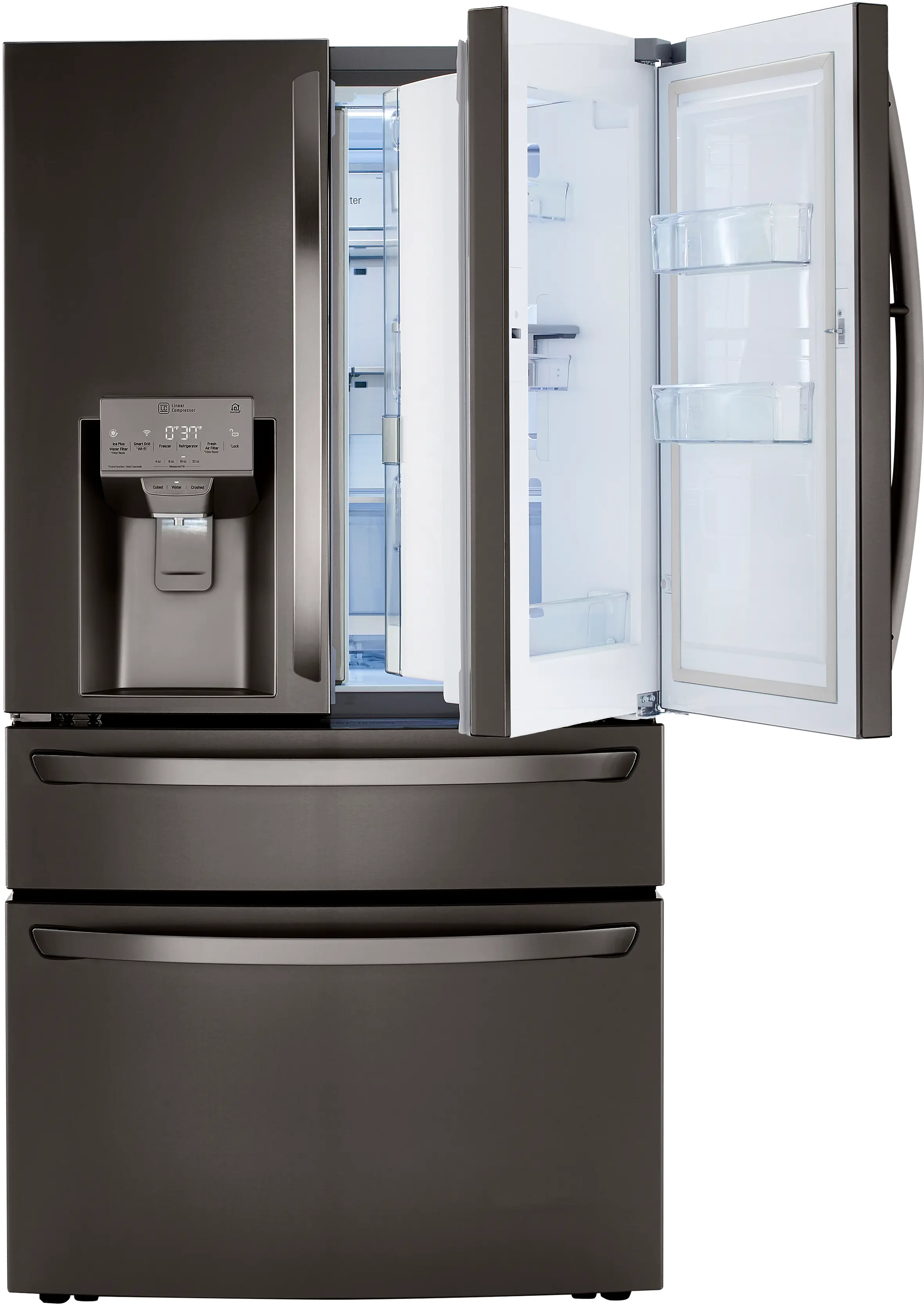 LRMDS3006D LG 29.5 cu ft French Door in Door Refrigerator - Black Stainless Steel-7