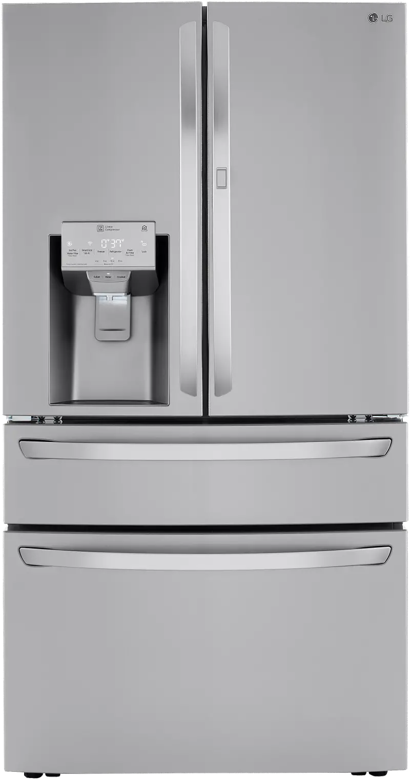 LG 22.5 cu ft French Door in Door Refrigerator - Counter Depth Stainless Steel