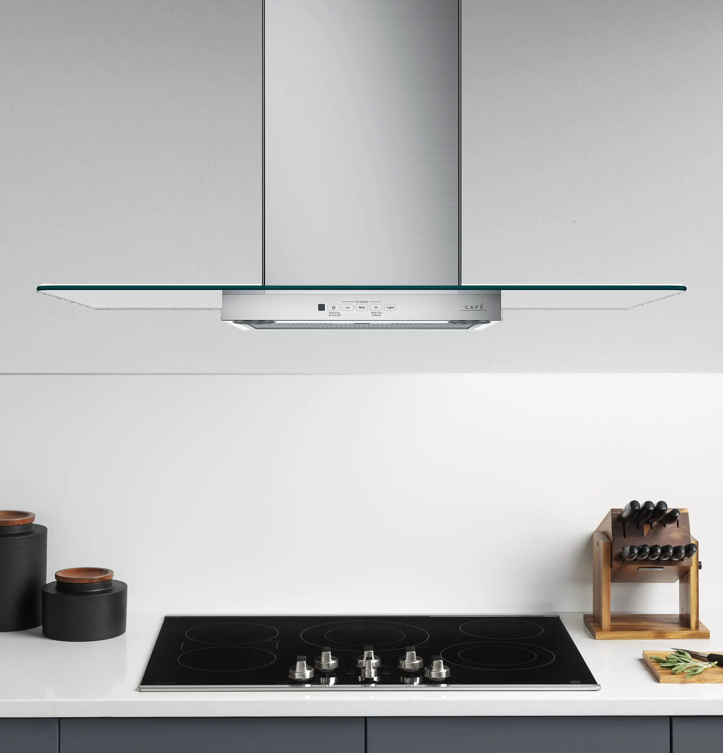 CVW73612MSS GE Cafe 36 Wall Mount Chimney Vent Hood - Stainless Steel-2