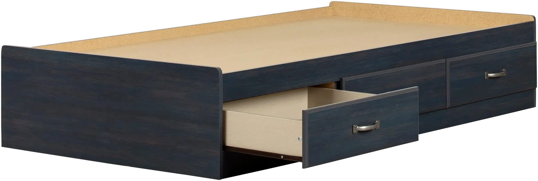 12726 Asten Contemporary Blue Twin Storage Platform Bed - South Shore-4