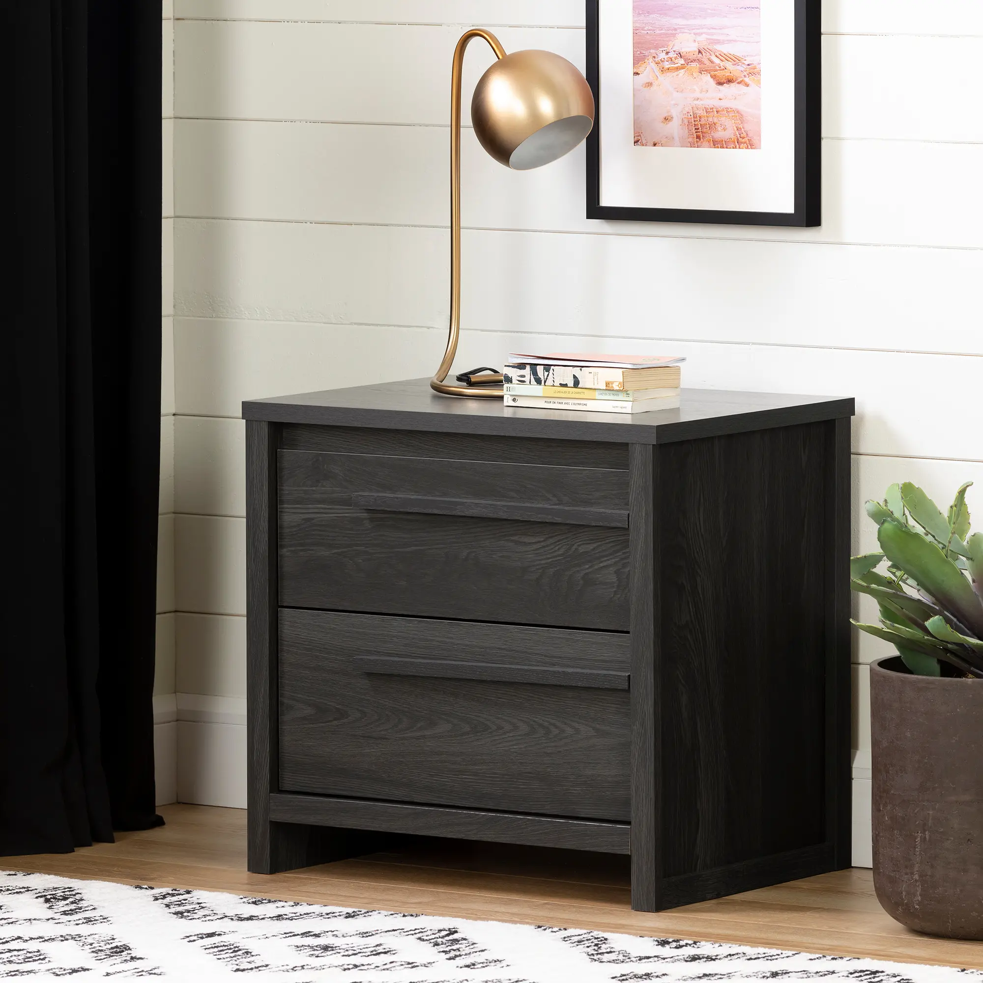 12752 Lensky Modern Gray Oak Nightstand - South Shore-2