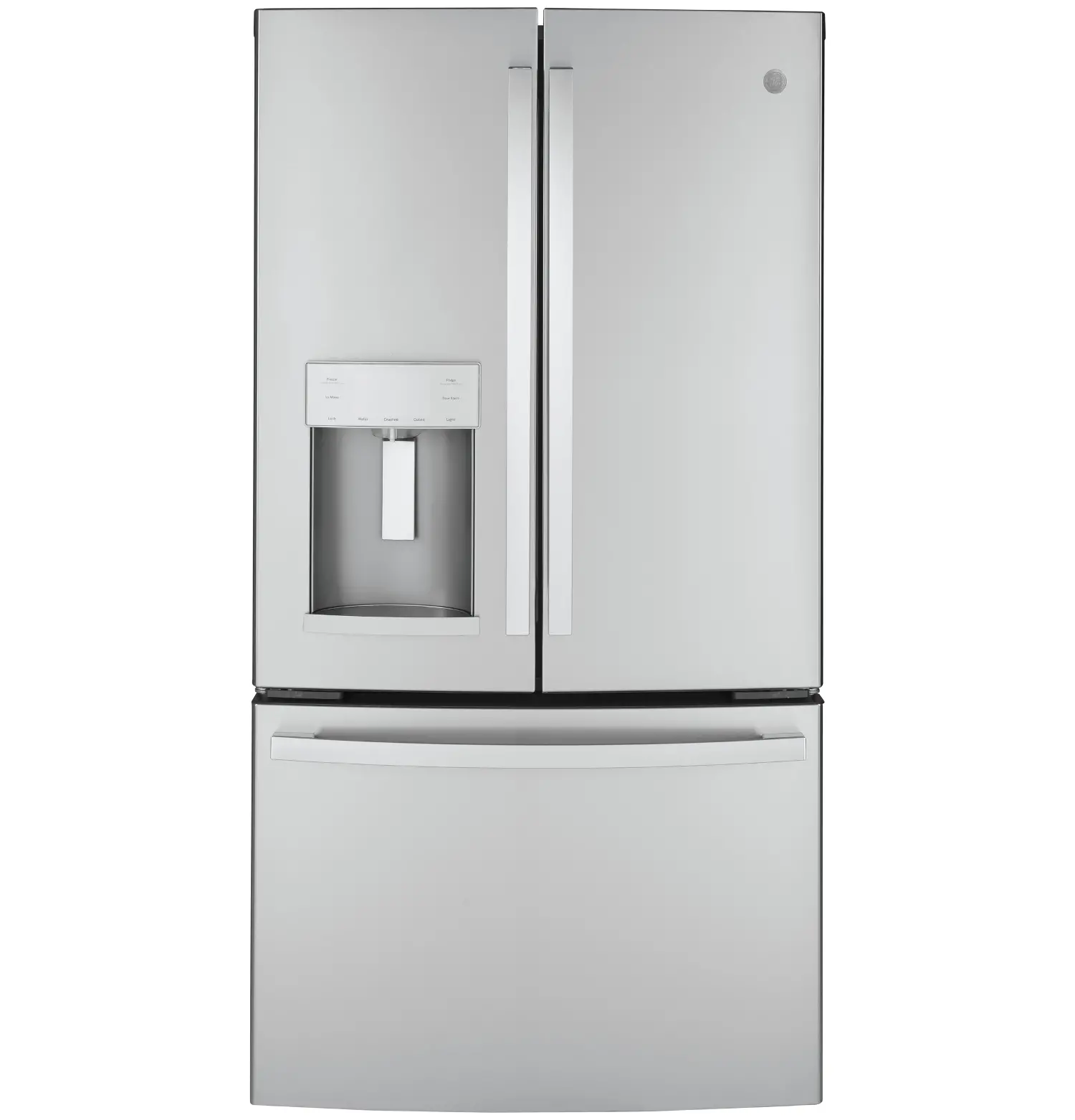 GYE22GYNFS GE 22.08 cu ft French Door Refrigerator - Counter Depth Stainless Steel-1