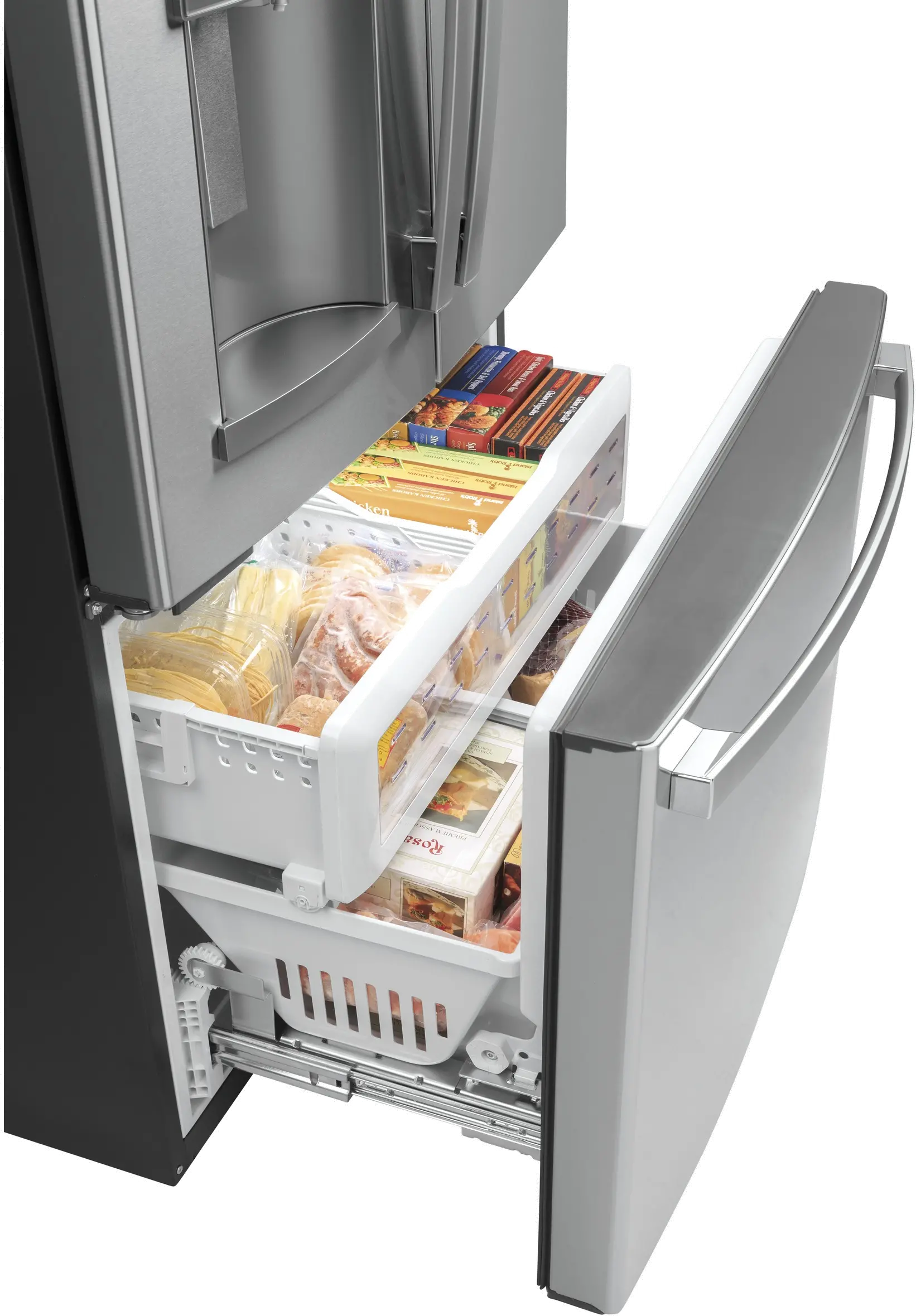 GYE22GYNFS GE 22.08 cu ft French Door Refrigerator - Counter Depth Stainless Steel-4