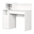 12438 Crea White Craft Table with Hutch