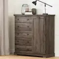 12763 Lilak Cottage Fall Oak Door Chest with Drawers - South Shore